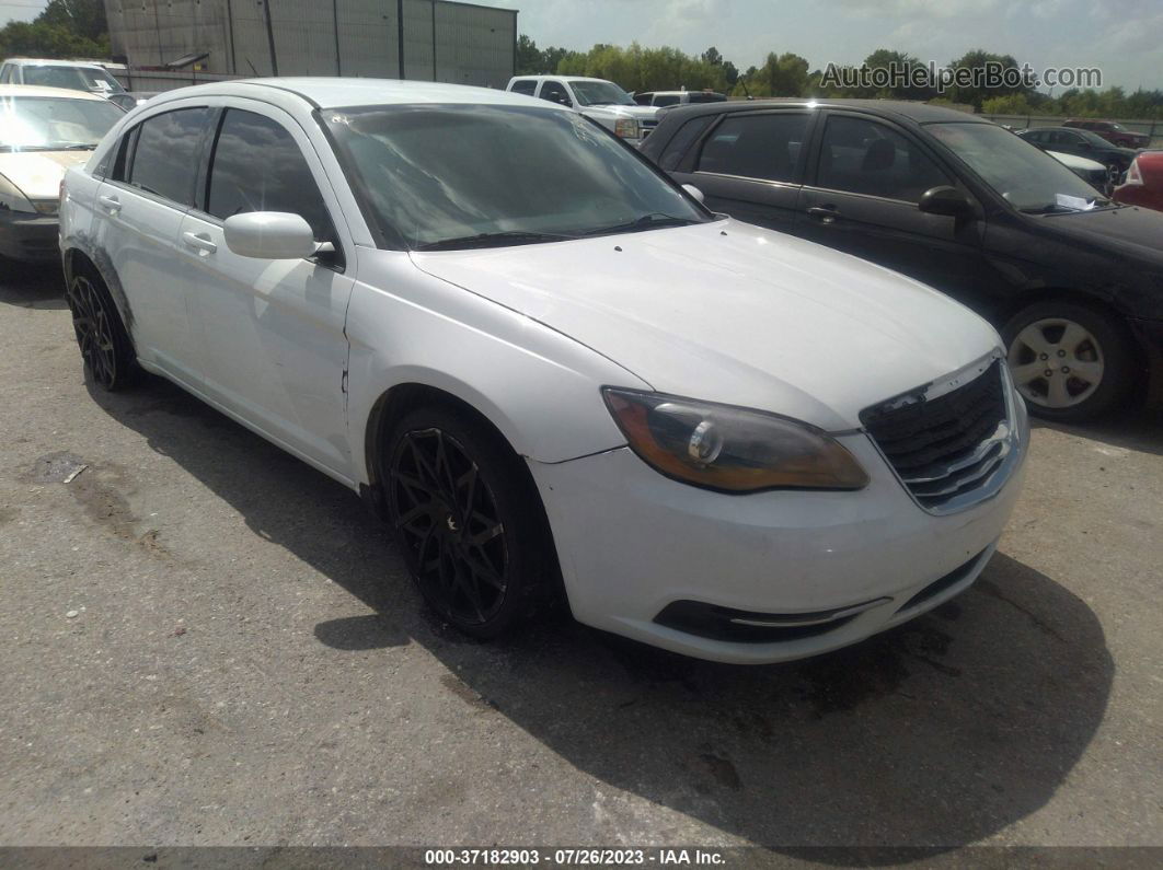 2014 Chrysler 200 Lx White vin: 1C3CCBAB6EN209094