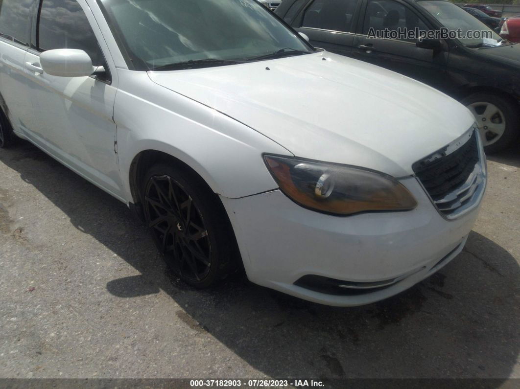 2014 Chrysler 200 Lx White vin: 1C3CCBAB6EN209094