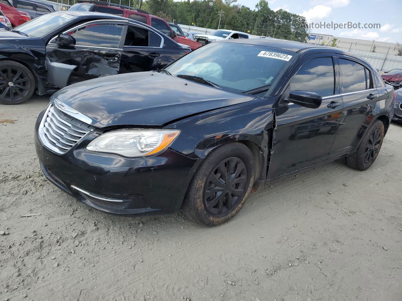 2014 Chrysler 200 Lx Black vin: 1C3CCBAB6EN209936