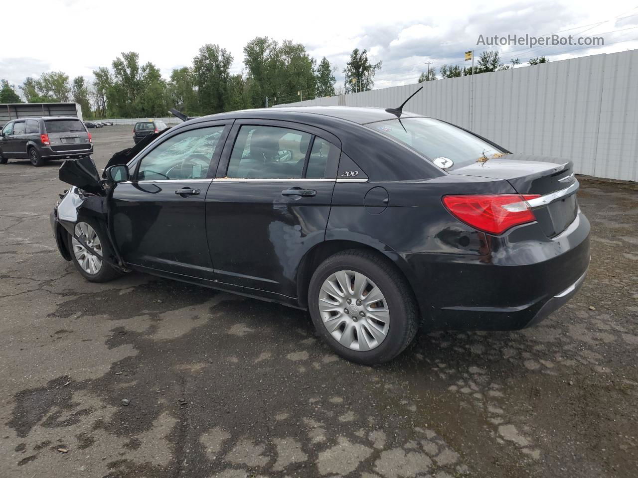 2014 Chrysler 200 Lx Black vin: 1C3CCBAB6EN212318