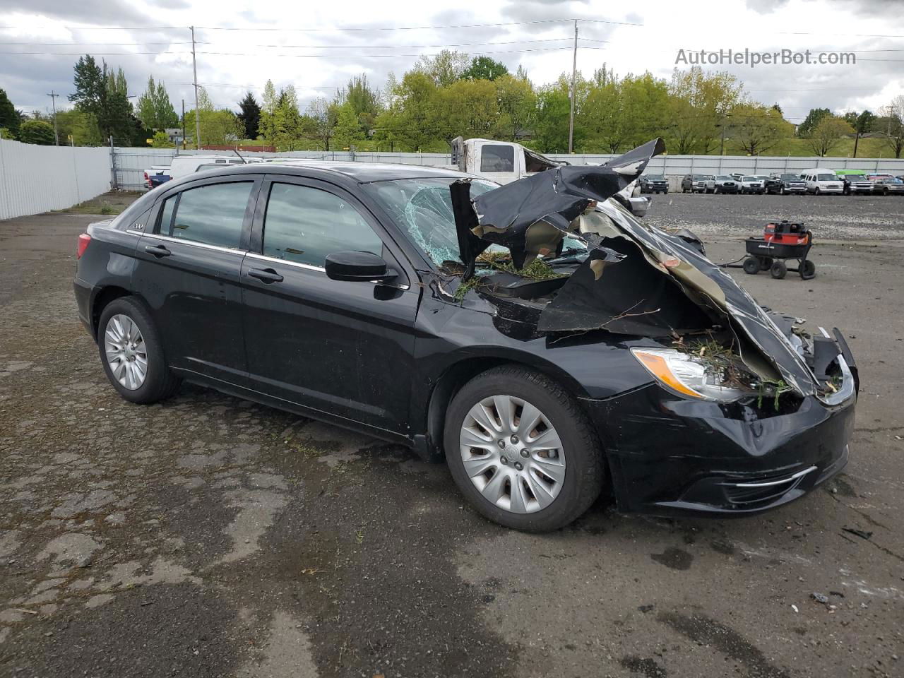 2014 Chrysler 200 Lx Черный vin: 1C3CCBAB6EN212318