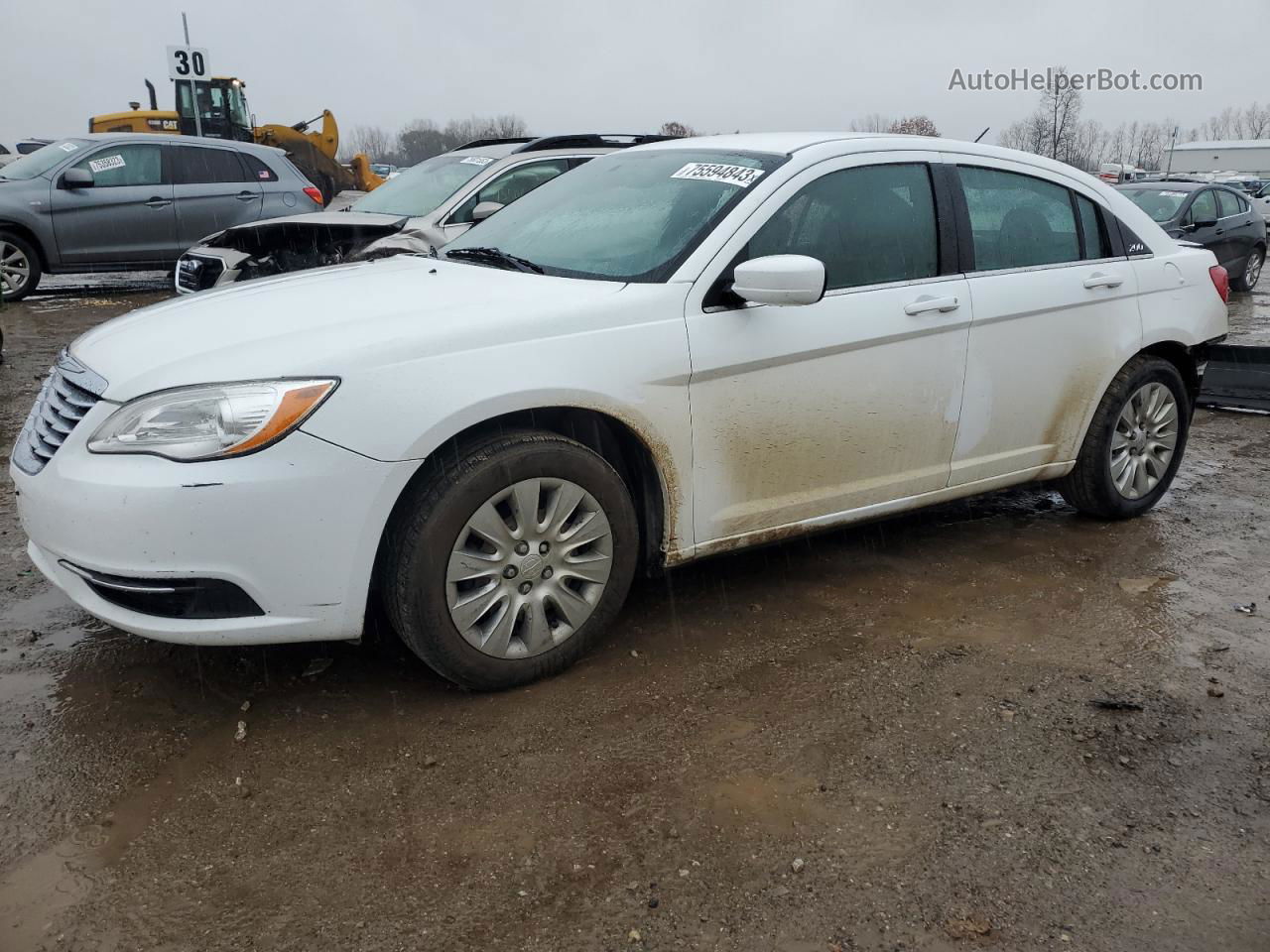 2014 Chrysler 200 Lx Белый vin: 1C3CCBAB6EN214070