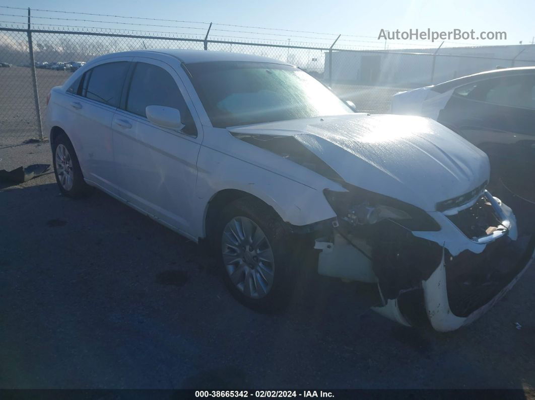 2014 Chrysler 200 Lx White vin: 1C3CCBAB6EN230995