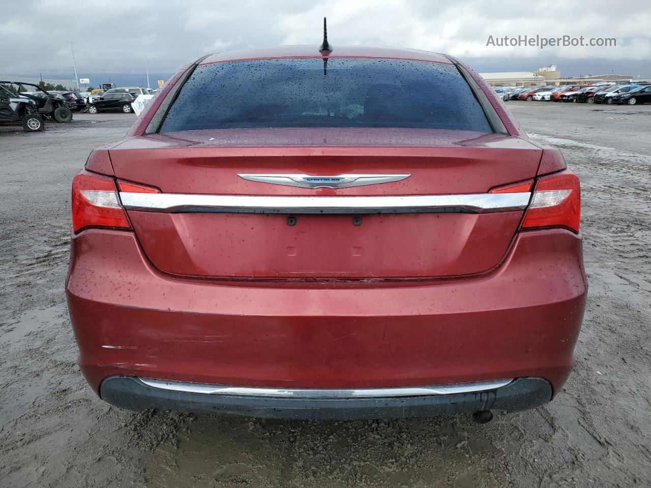 2014 Chrysler 200 Lx Red vin: 1C3CCBAB6EN231077