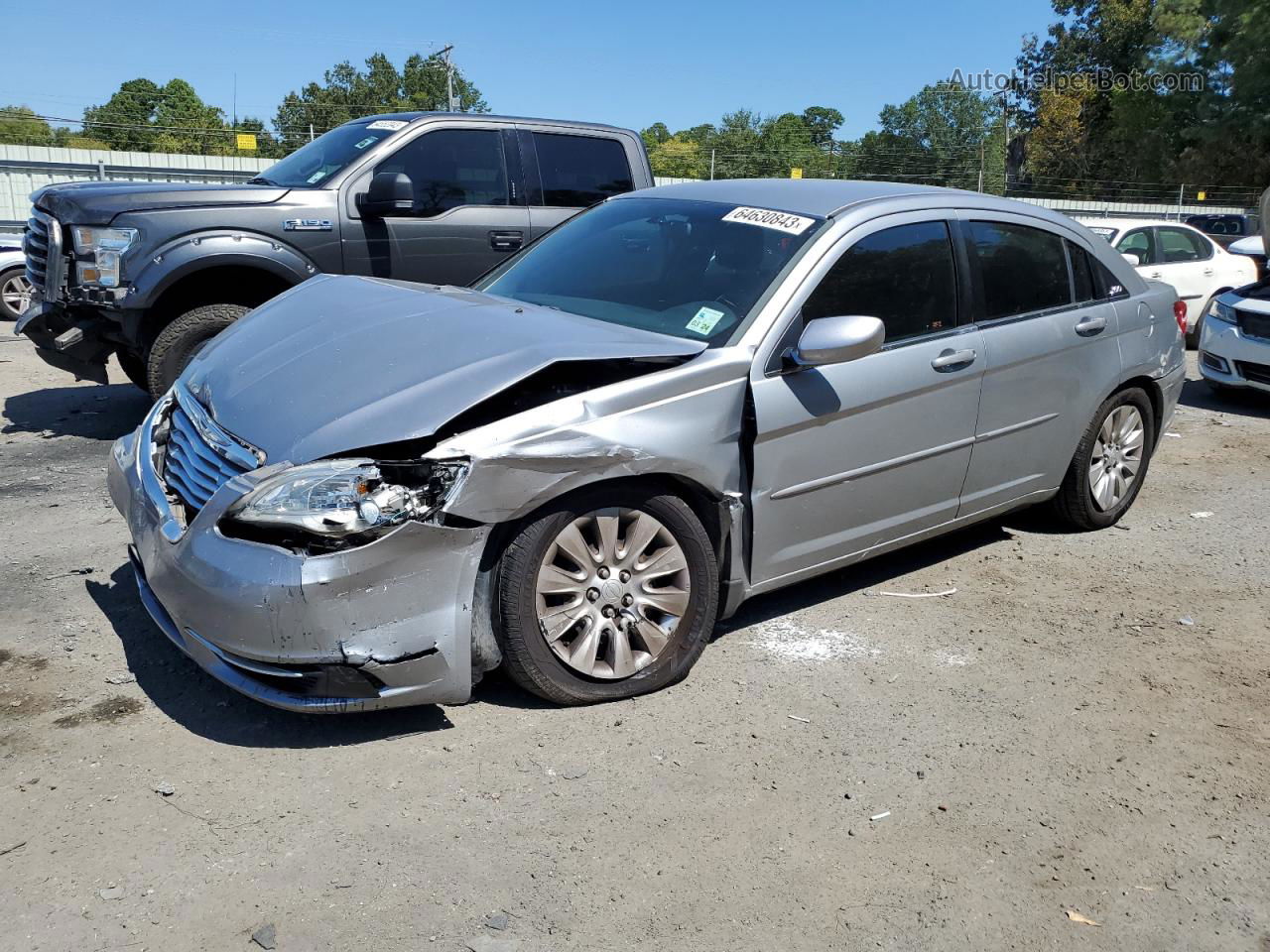 2014 Chrysler 200 Lx Gray vin: 1C3CCBAB6EN238076