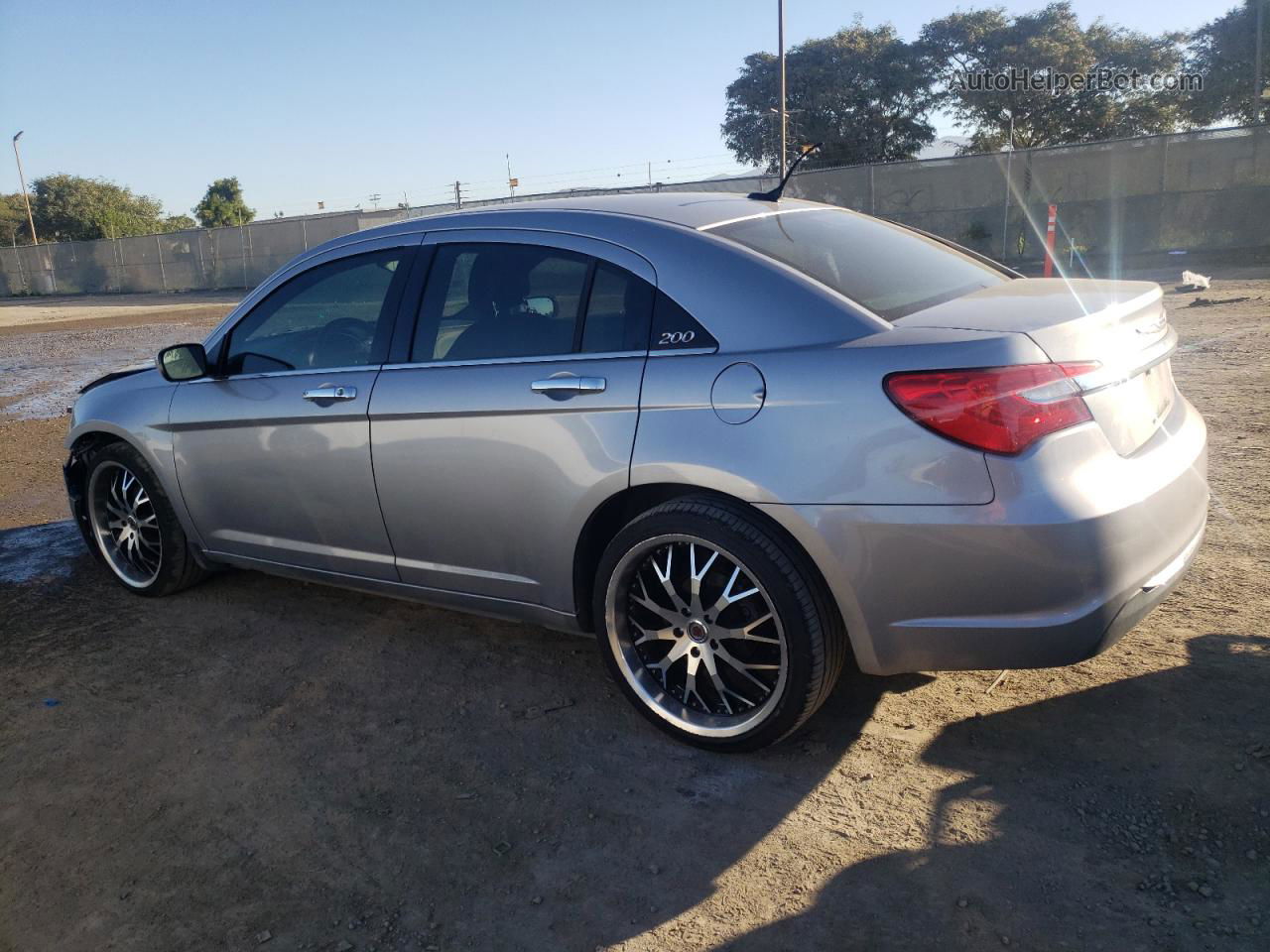 2014 Chrysler 200 Lx Silver vin: 1C3CCBAB7EN122594