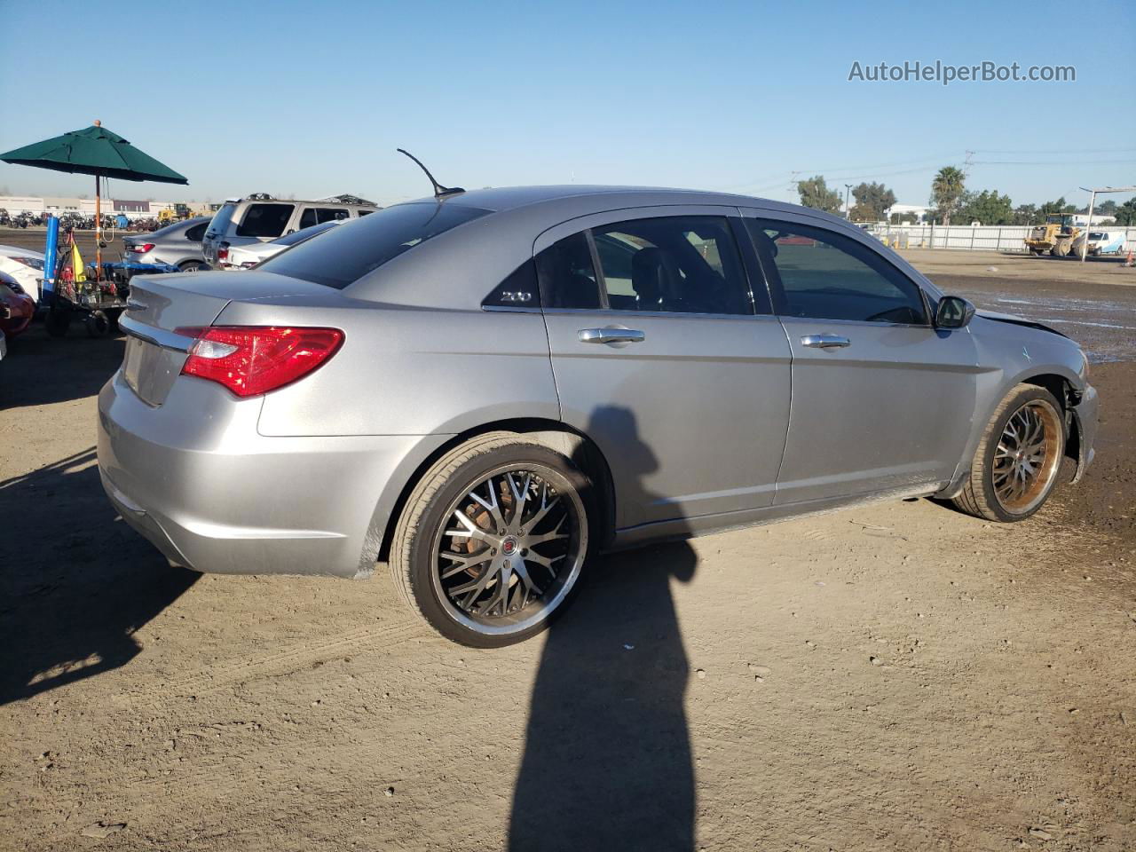 2014 Chrysler 200 Lx Silver vin: 1C3CCBAB7EN122594