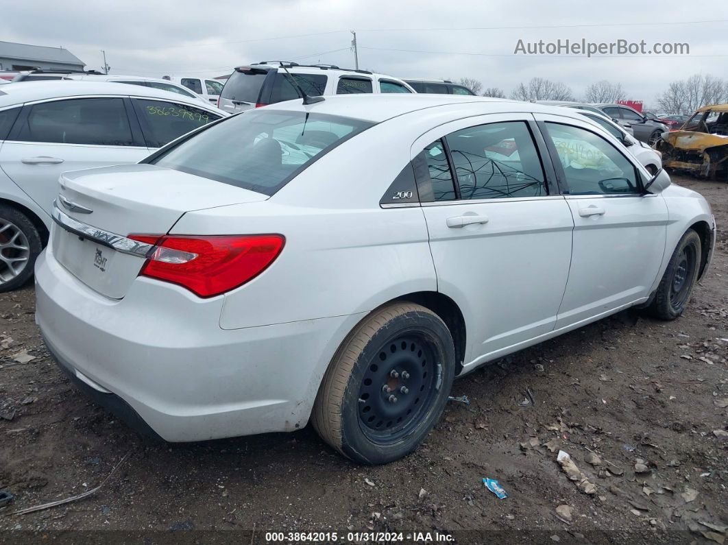 2014 Chrysler 200 Lx White vin: 1C3CCBAB7EN142182