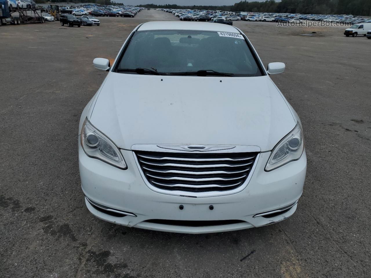 2014 Chrysler 200 Lx White vin: 1C3CCBAB7EN168555