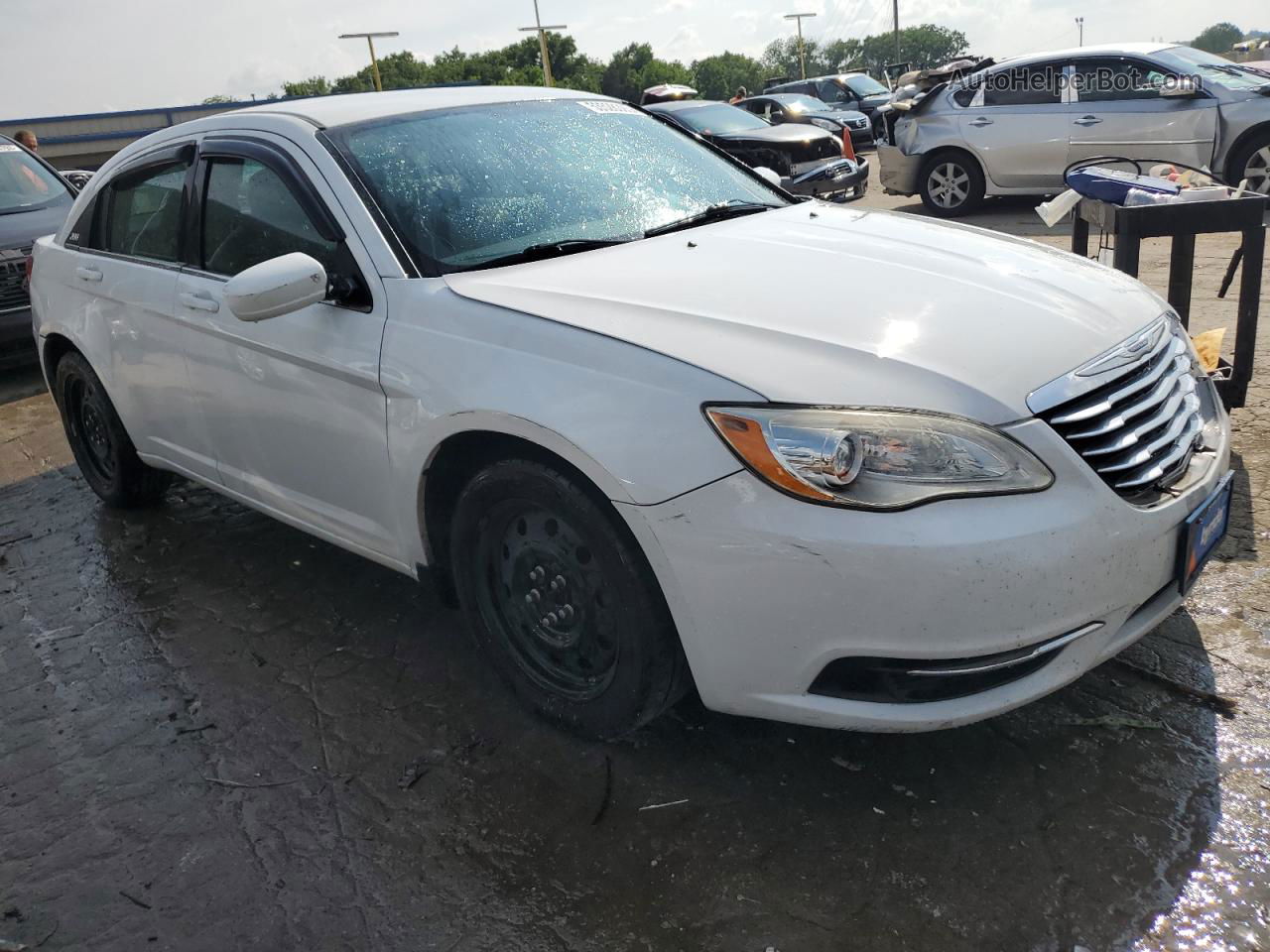 2014 Chrysler 200 Lx Белый vin: 1C3CCBAB7EN175926