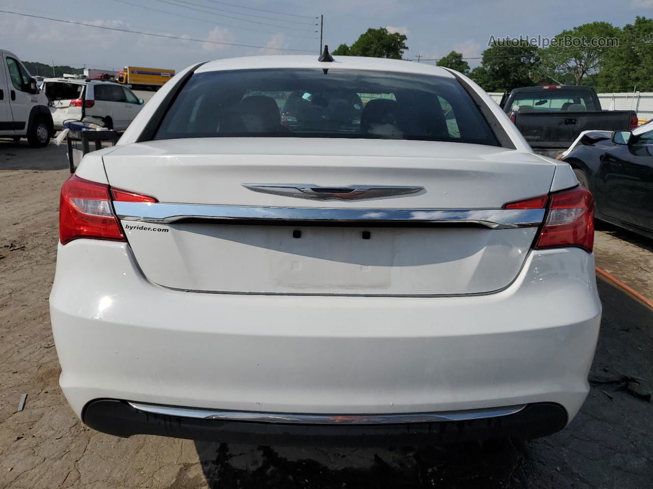 2014 Chrysler 200 Lx Белый vin: 1C3CCBAB7EN175926