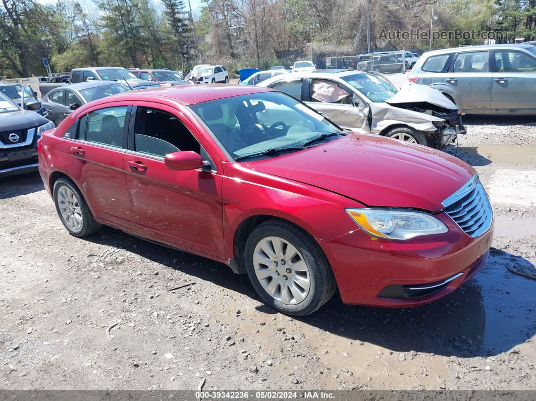 2014 Chrysler 200 Lx Red vin: 1C3CCBAB7EN208472