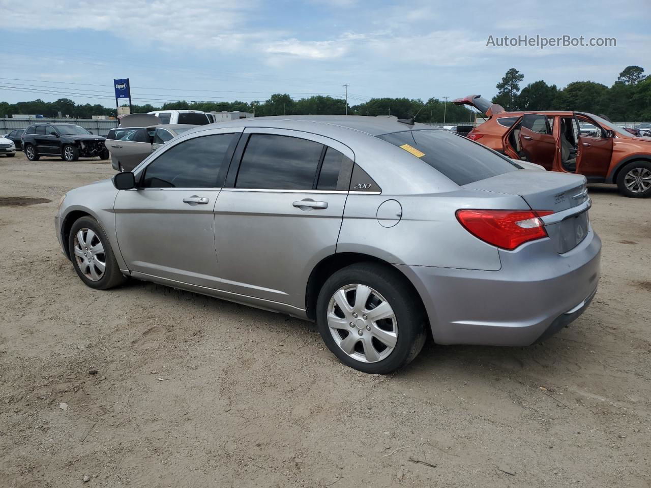 2014 Chrysler 200 Lx Silver vin: 1C3CCBAB7EN209847