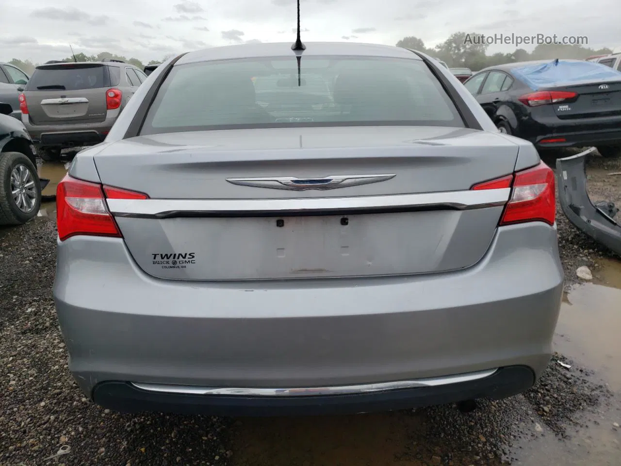 2014 Chrysler 200 Lx Silver vin: 1C3CCBAB7EN211114