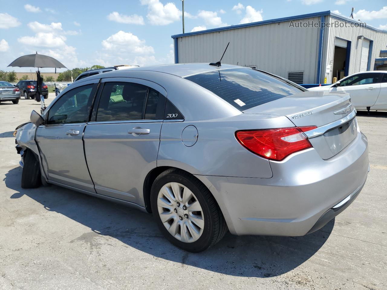 2014 Chrysler 200 Lx Silver vin: 1C3CCBAB7EN212151