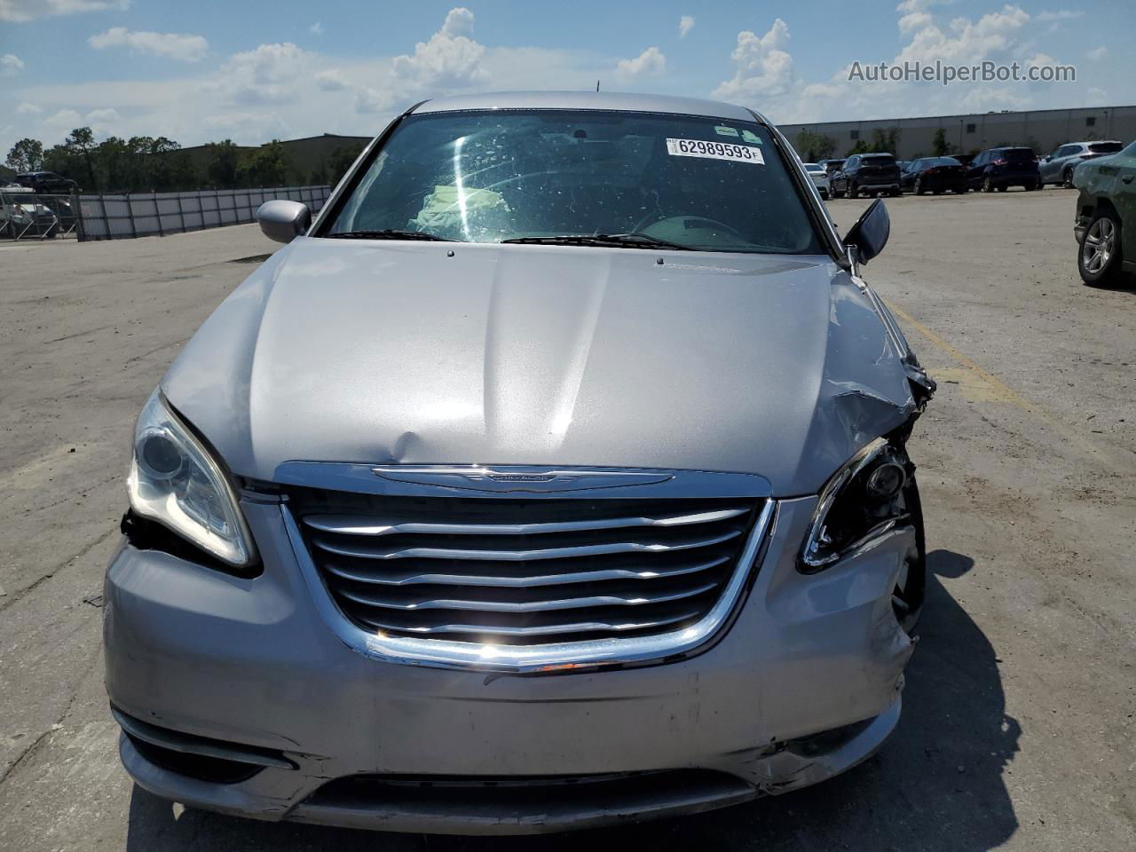 2014 Chrysler 200 Lx Silver vin: 1C3CCBAB7EN212151