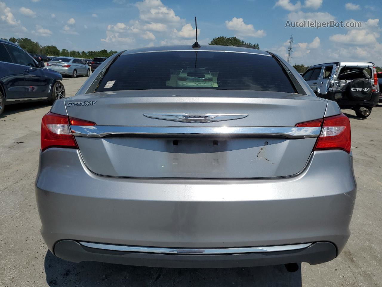 2014 Chrysler 200 Lx Silver vin: 1C3CCBAB7EN212151