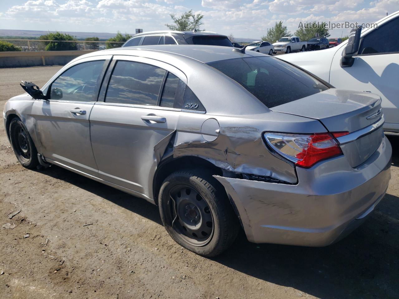 2014 Chrysler 200 Lx Серый vin: 1C3CCBAB7EN230780