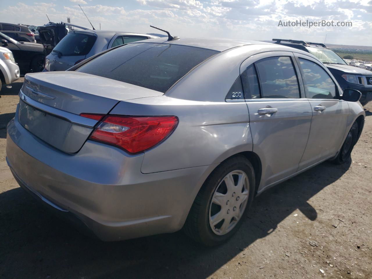 2014 Chrysler 200 Lx Серый vin: 1C3CCBAB7EN230780