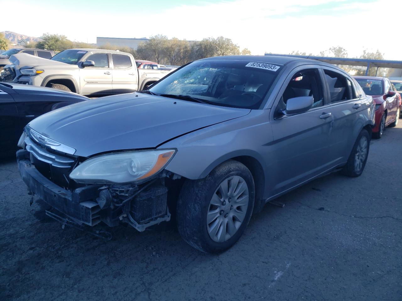 2014 Chrysler 200 Lx Silver vin: 1C3CCBAB8EN123222