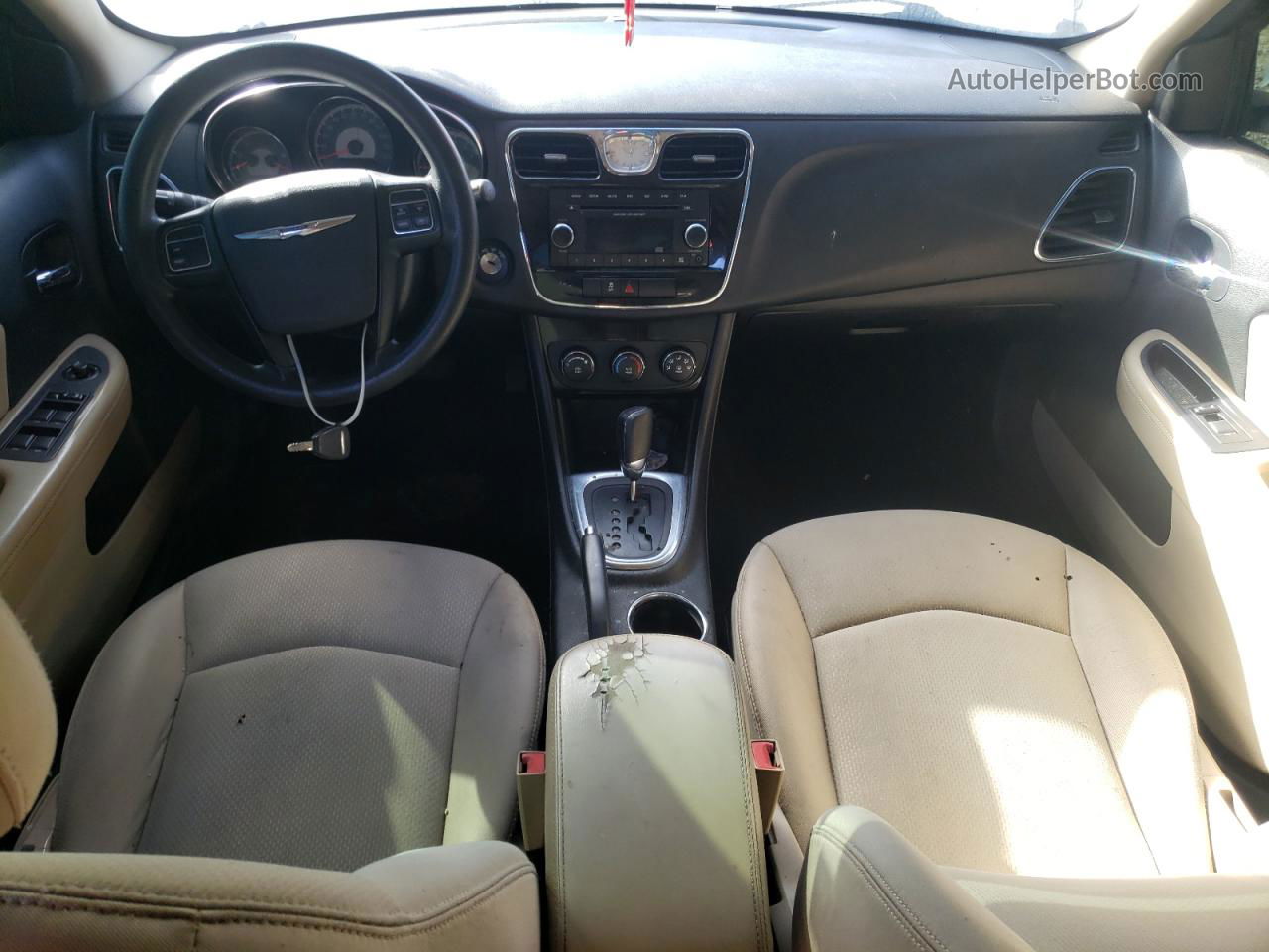 2014 Chrysler 200 Lx Серебряный vin: 1C3CCBAB8EN125178