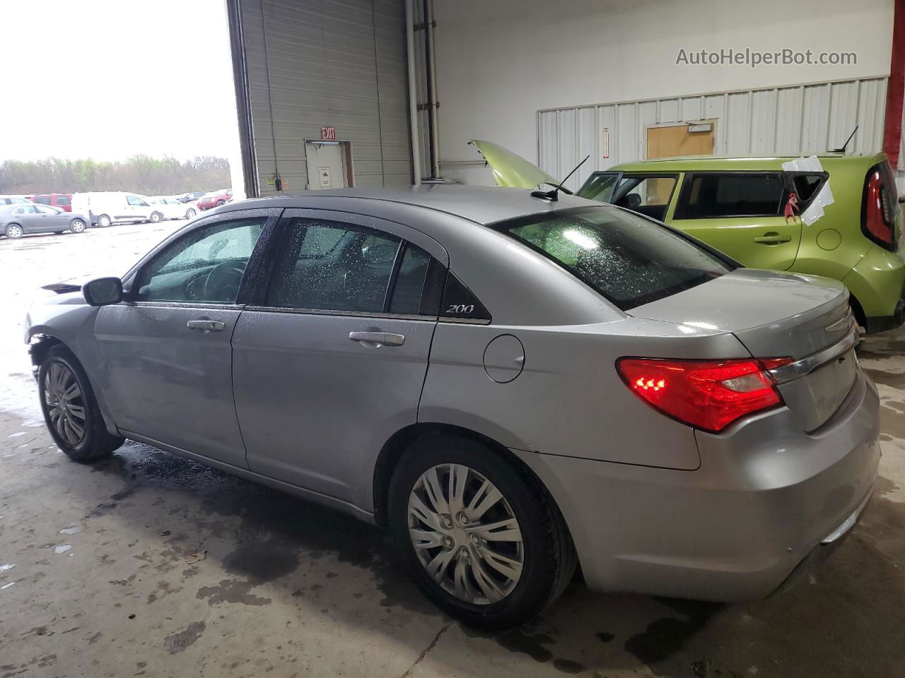 2014 Chrysler 200 Lx Silver vin: 1C3CCBAB8EN142322