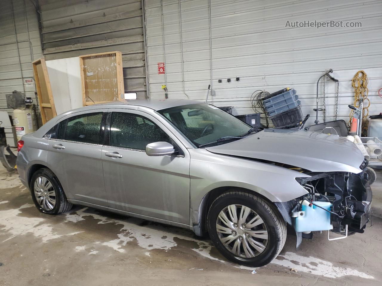 2014 Chrysler 200 Lx Silver vin: 1C3CCBAB8EN142322