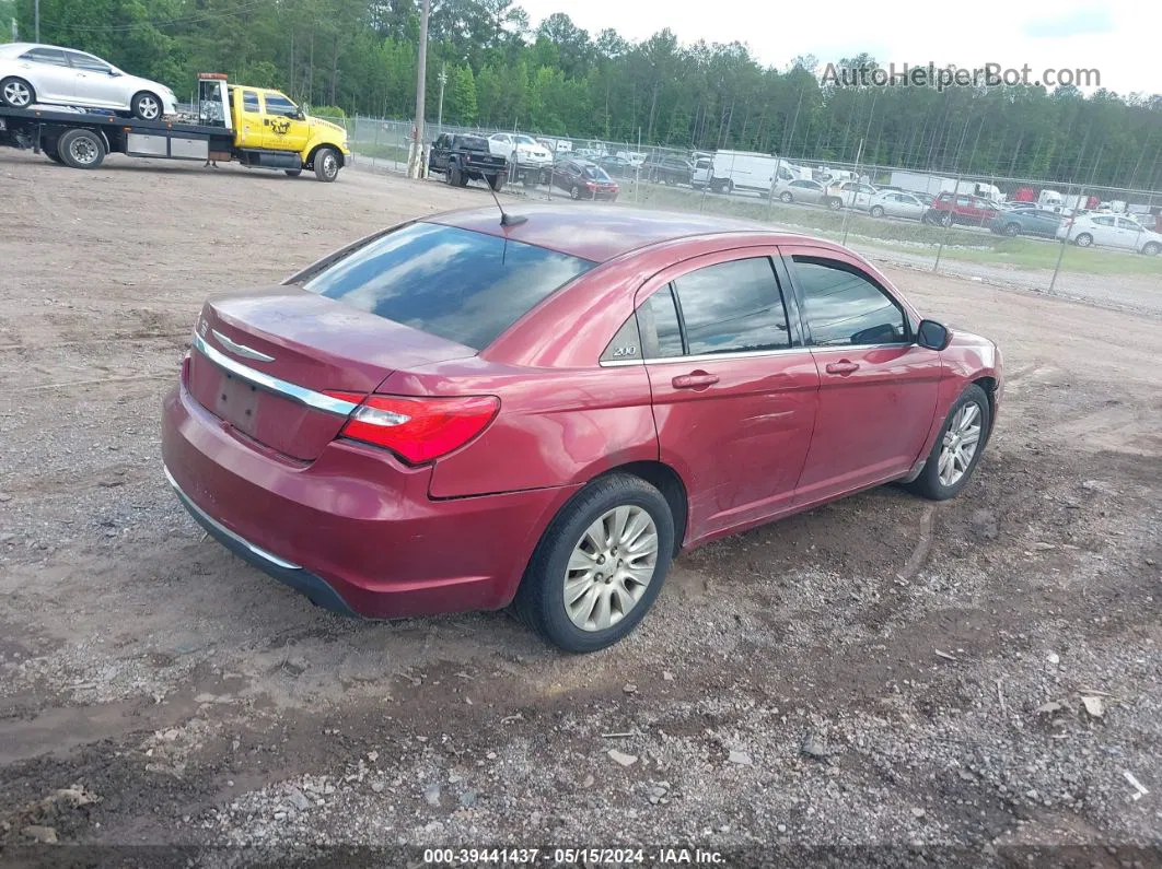 2014 Chrysler 200 Lx Burgundy vin: 1C3CCBAB8EN170511