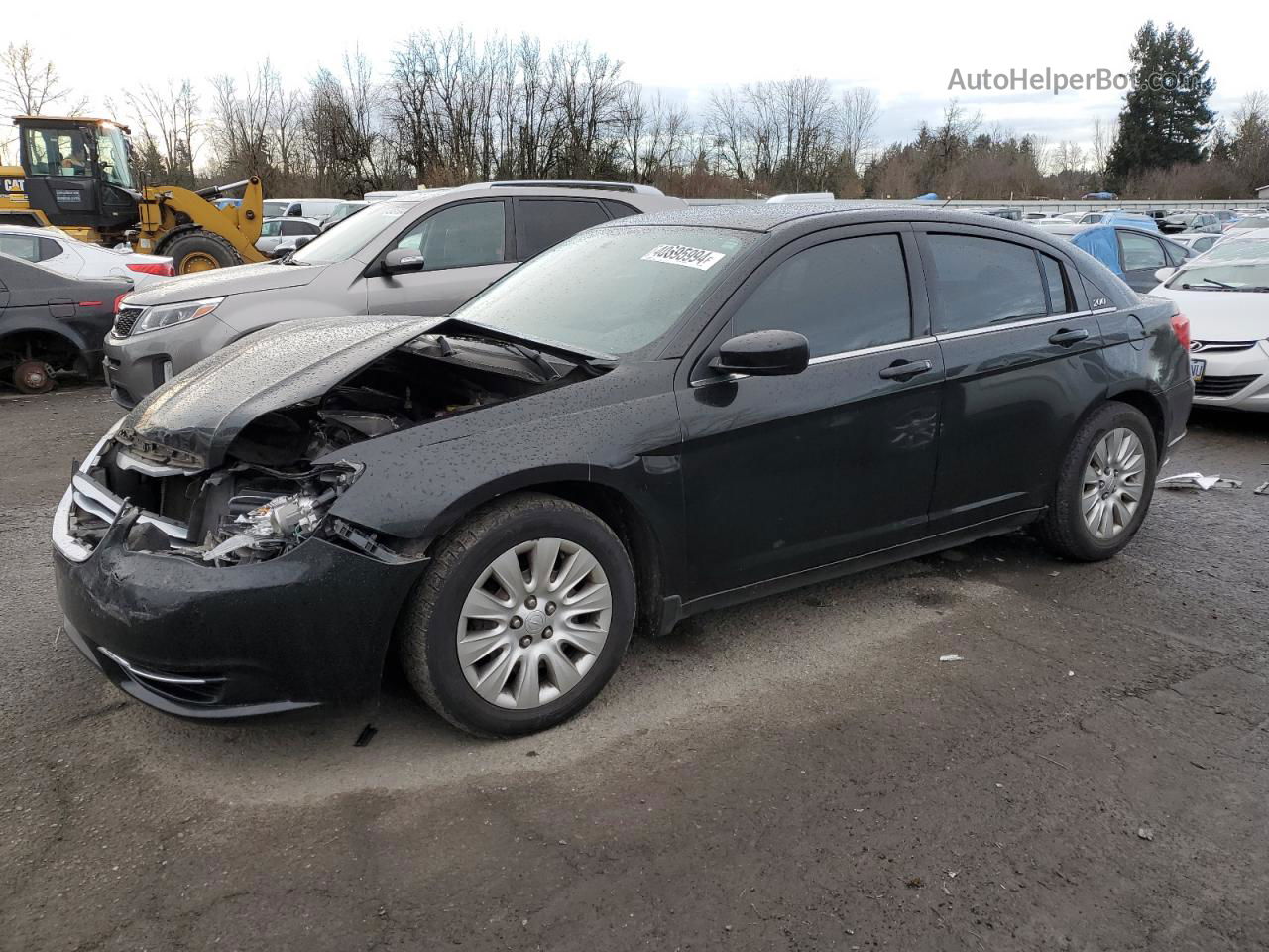 2014 Chrysler 200 Lx Black vin: 1C3CCBAB8EN230593