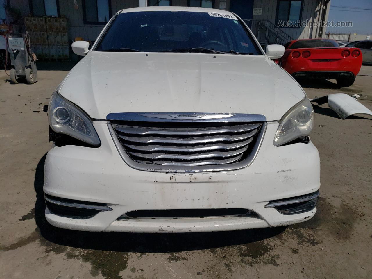 2014 Chrysler 200 Lx White vin: 1C3CCBAB8EN230626