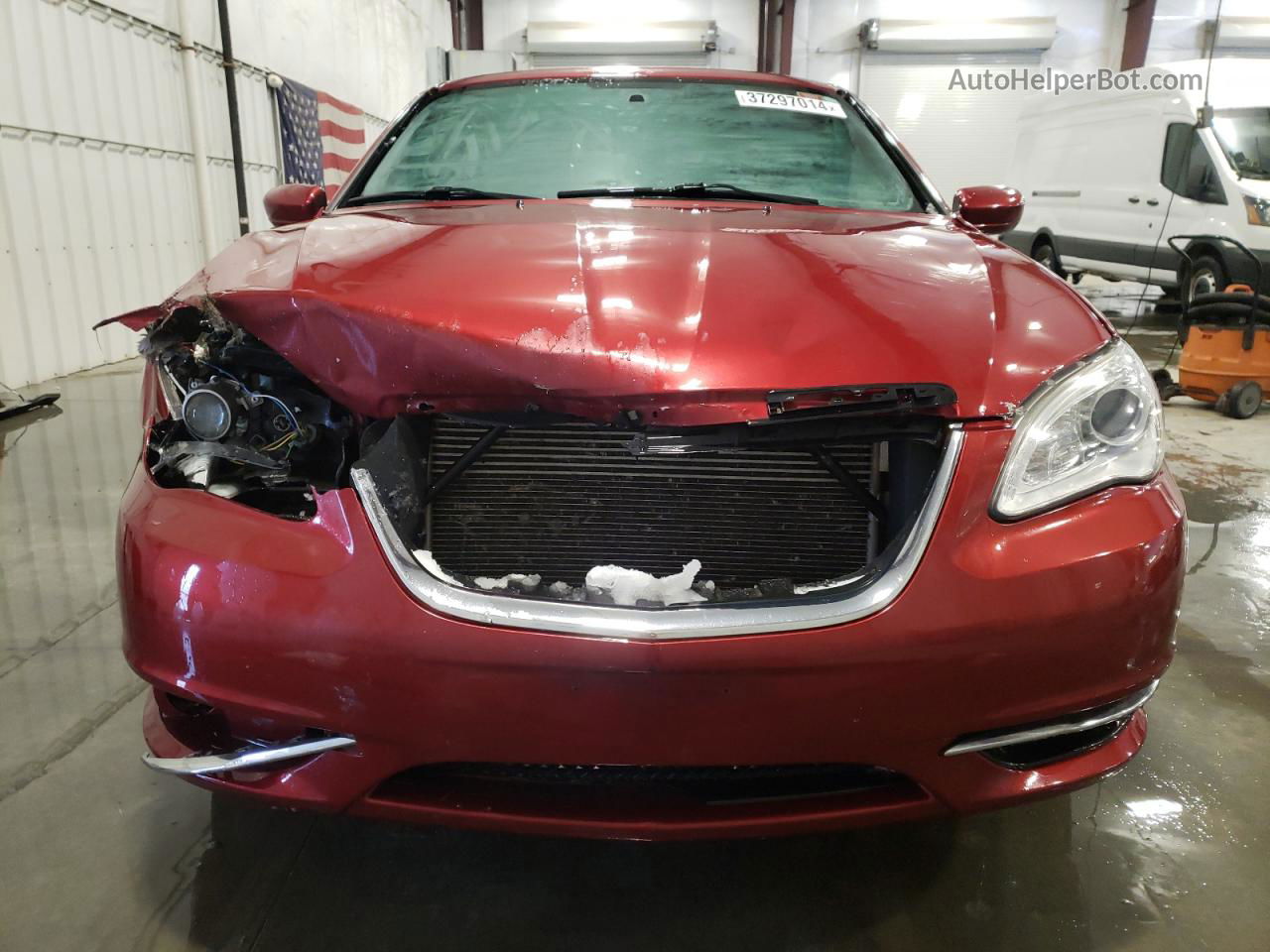 2014 Chrysler 200 Lx Burgundy vin: 1C3CCBAB8EN231534