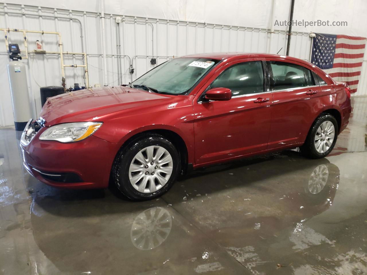 2014 Chrysler 200 Lx Burgundy vin: 1C3CCBAB8EN231534