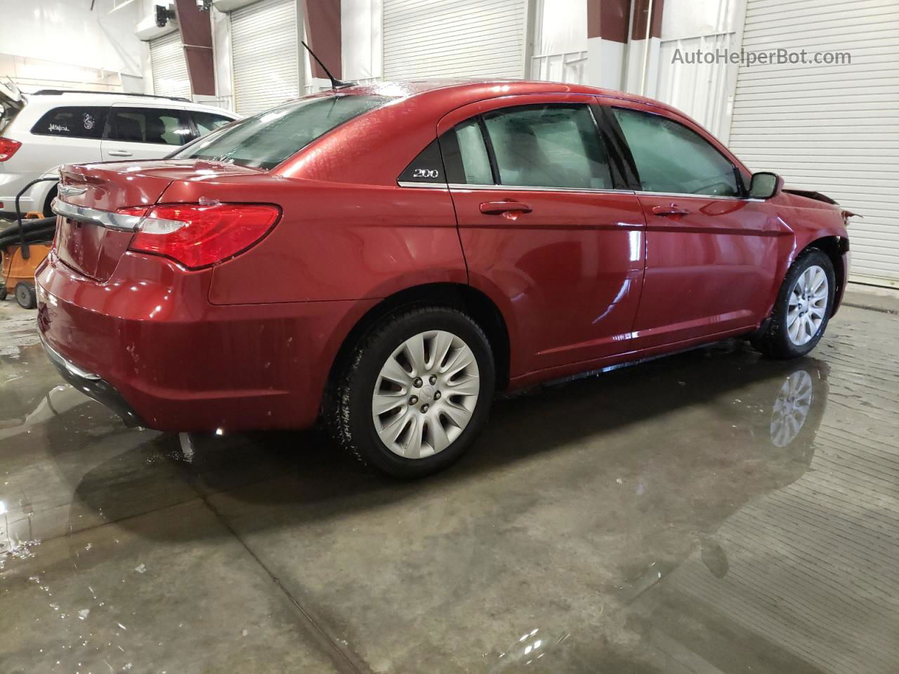 2014 Chrysler 200 Lx Burgundy vin: 1C3CCBAB8EN231534