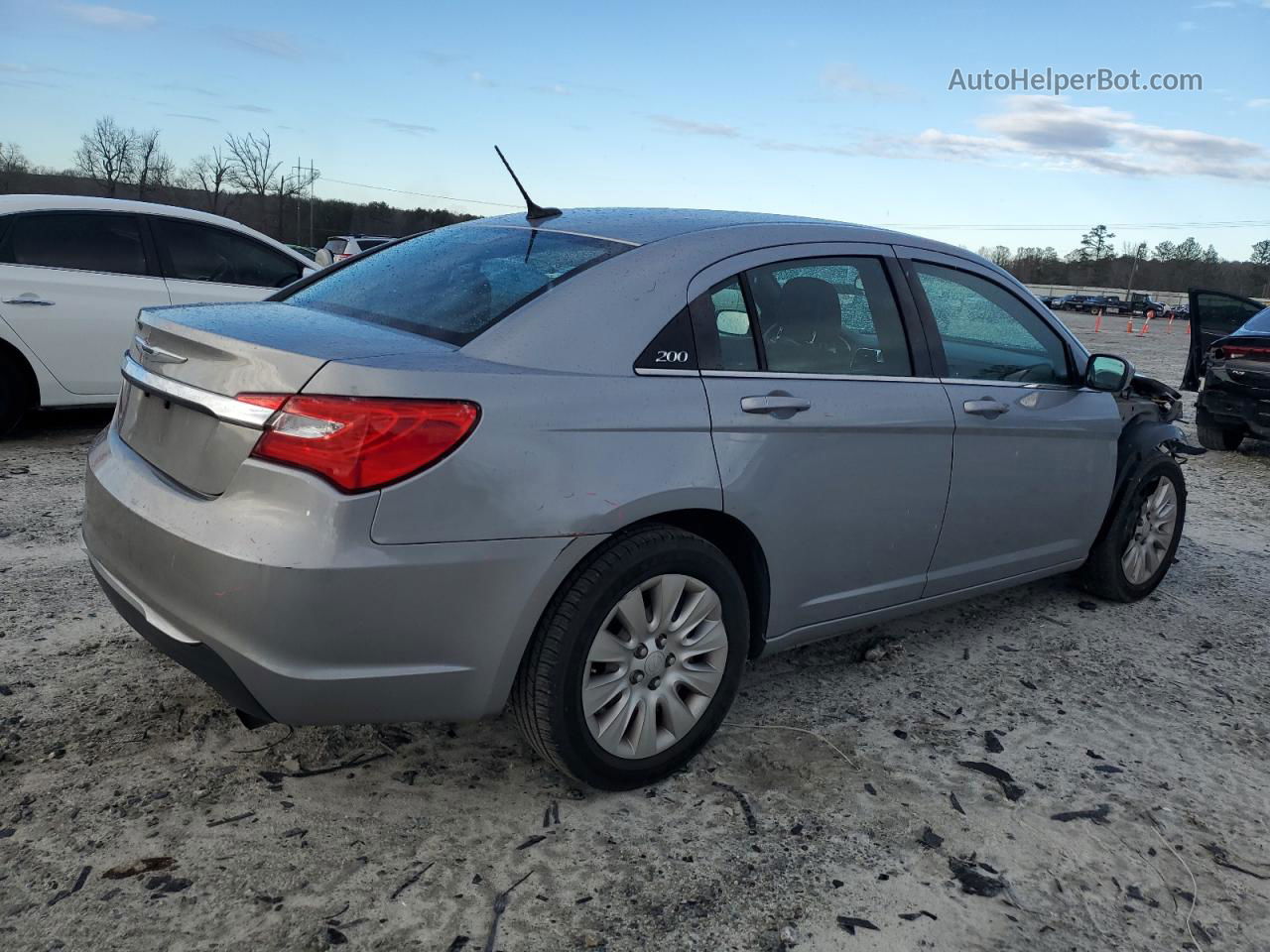 2014 Chrysler 200 Lx Silver vin: 1C3CCBAB9EN124119