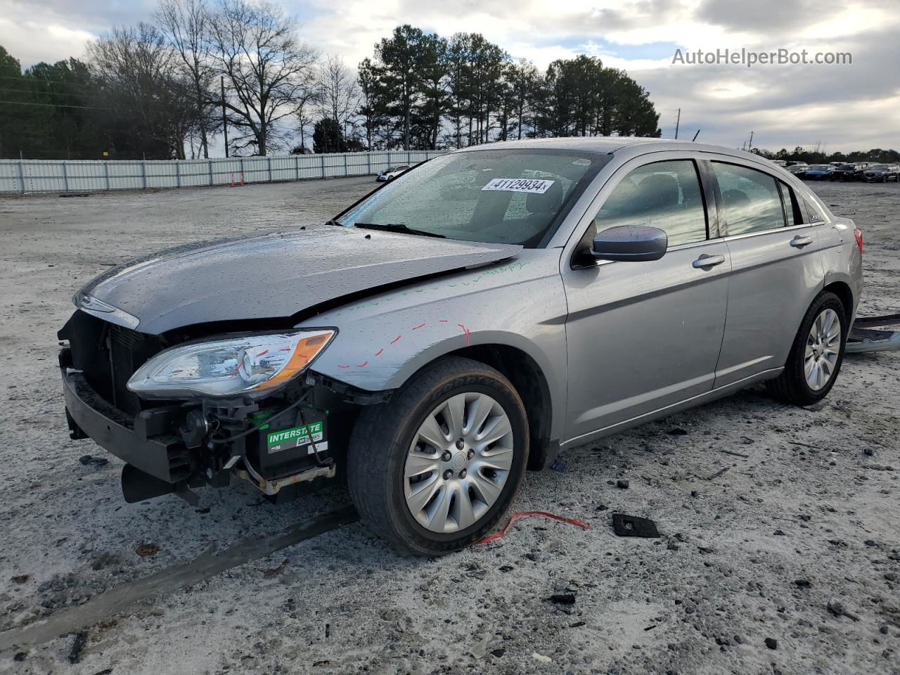 2014 Chrysler 200 Lx Silver vin: 1C3CCBAB9EN124119