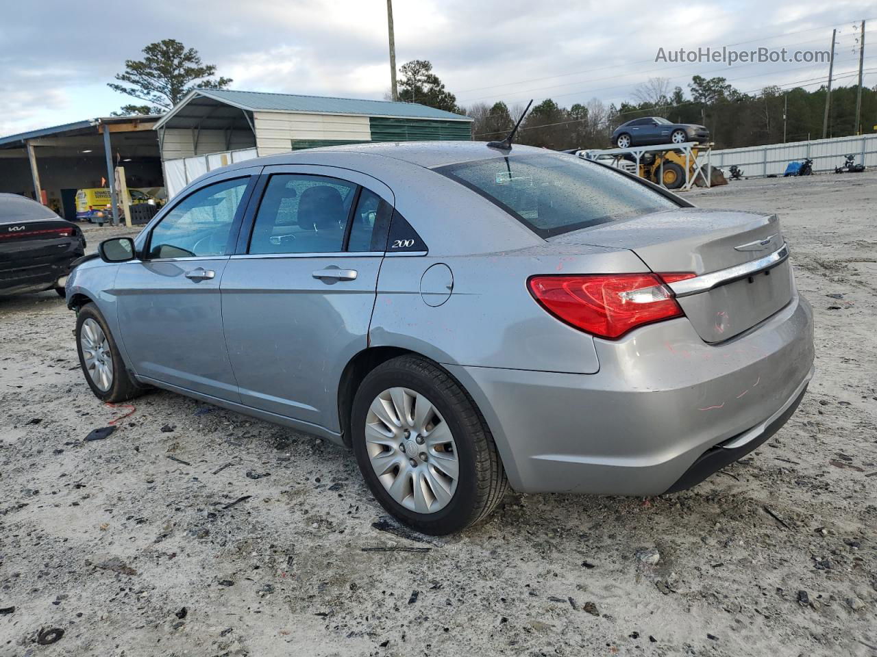 2014 Chrysler 200 Lx Silver vin: 1C3CCBAB9EN124119