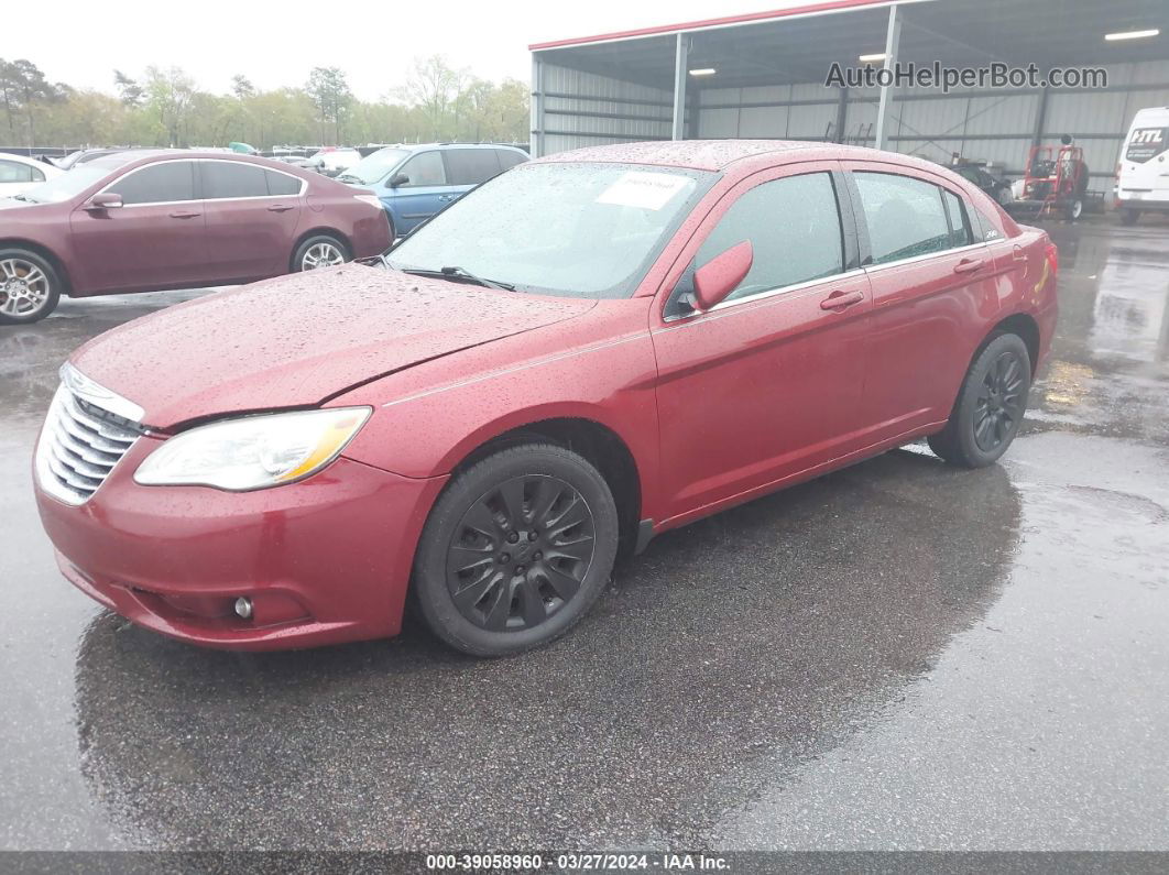 2014 Chrysler 200 Lx Burgundy vin: 1C3CCBAB9EN211504