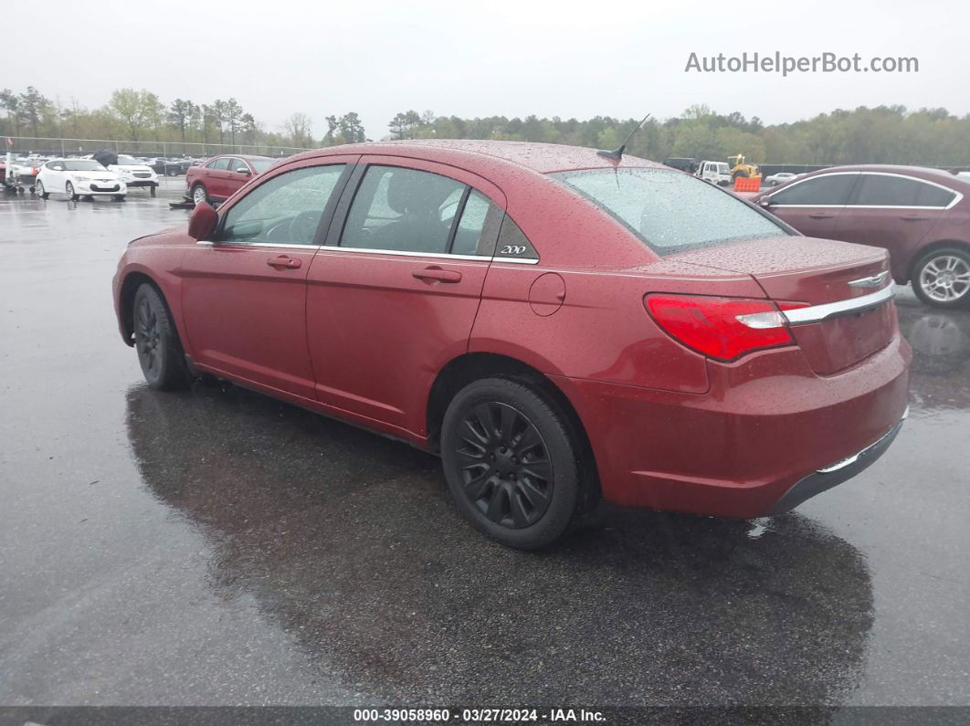 2014 Chrysler 200 Lx Burgundy vin: 1C3CCBAB9EN211504