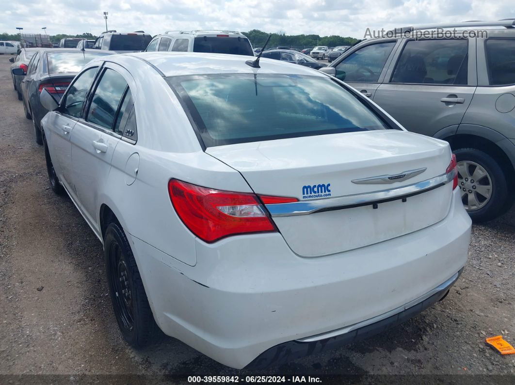 2014 Chrysler 200 Lx White vin: 1C3CCBABXEN125201