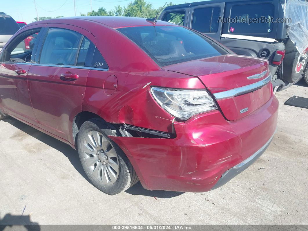 2014 Chrysler 200 Lx Red vin: 1C3CCBABXEN142287