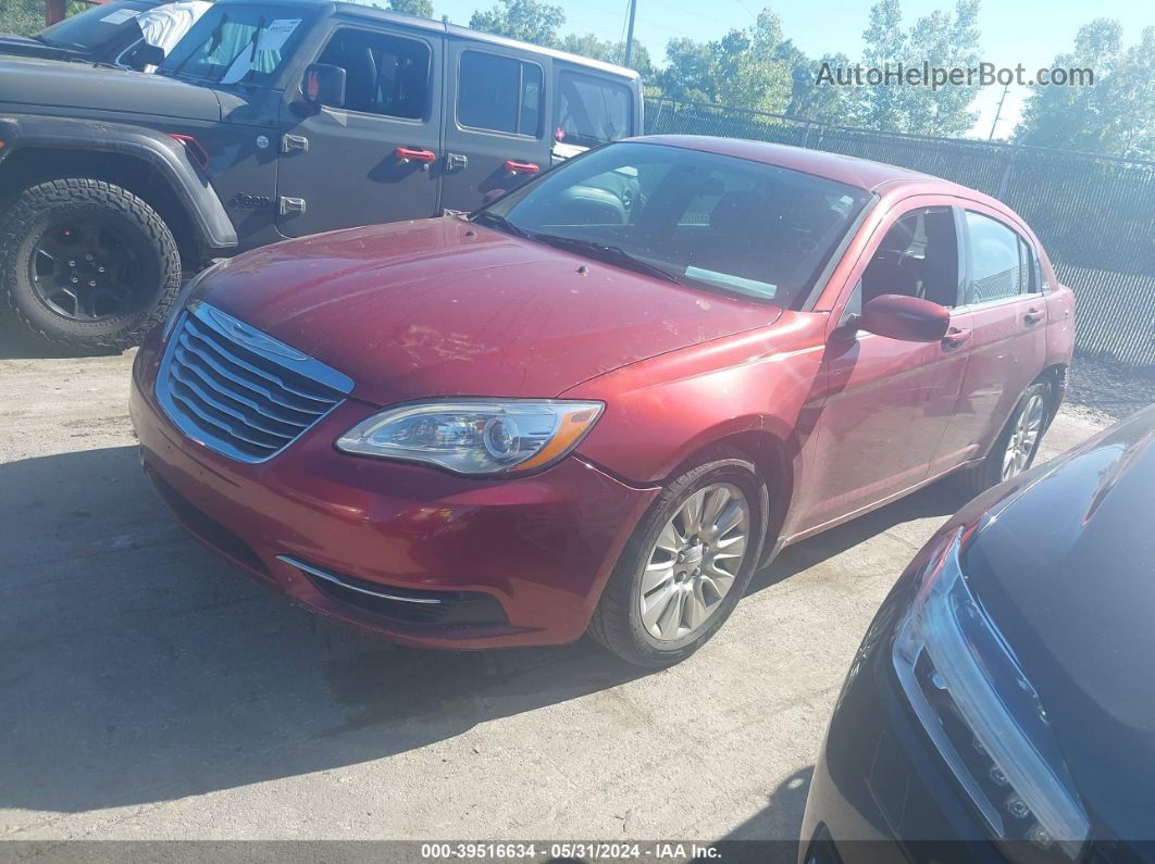 2014 Chrysler 200 Lx Красный vin: 1C3CCBABXEN142287