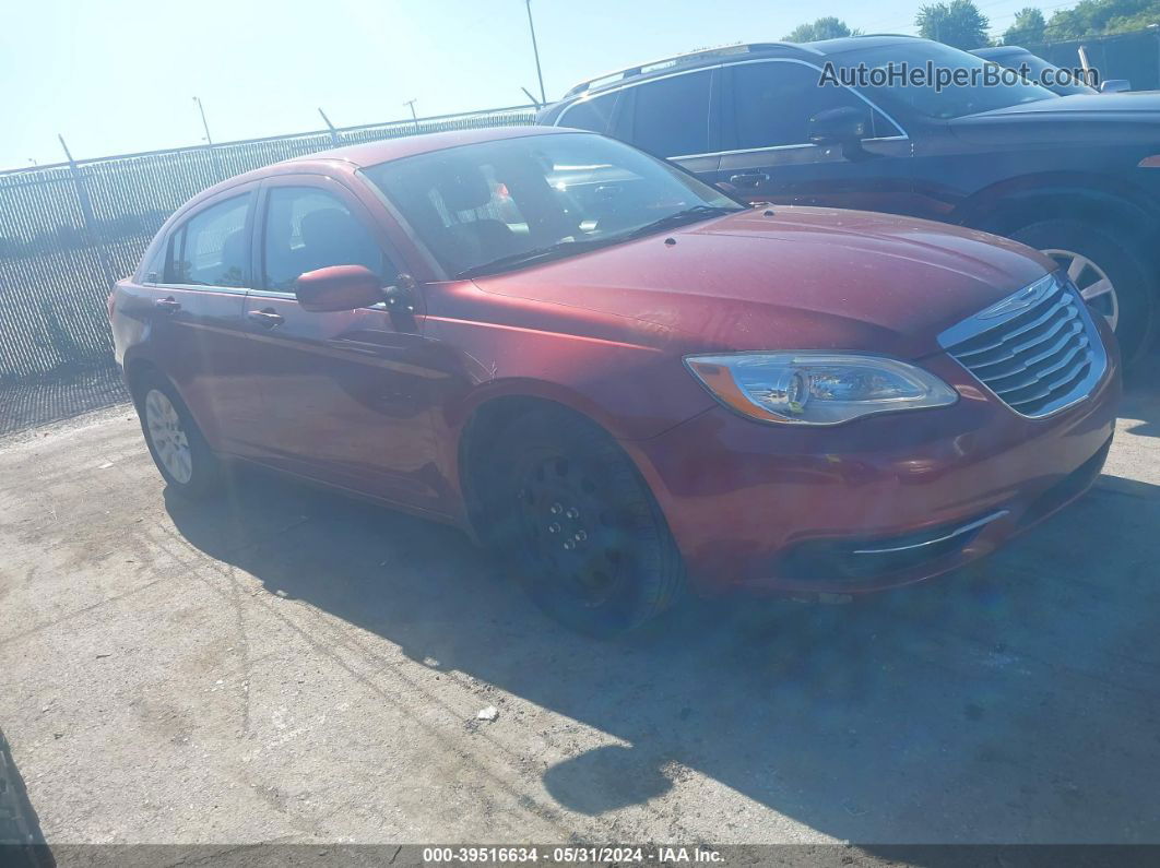 2014 Chrysler 200 Lx Red vin: 1C3CCBABXEN142287