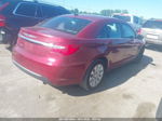 2014 Chrysler 200 Lx Red vin: 1C3CCBABXEN142287