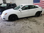 2014 Chrysler 200 Lx White vin: 1C3CCBABXEN170364