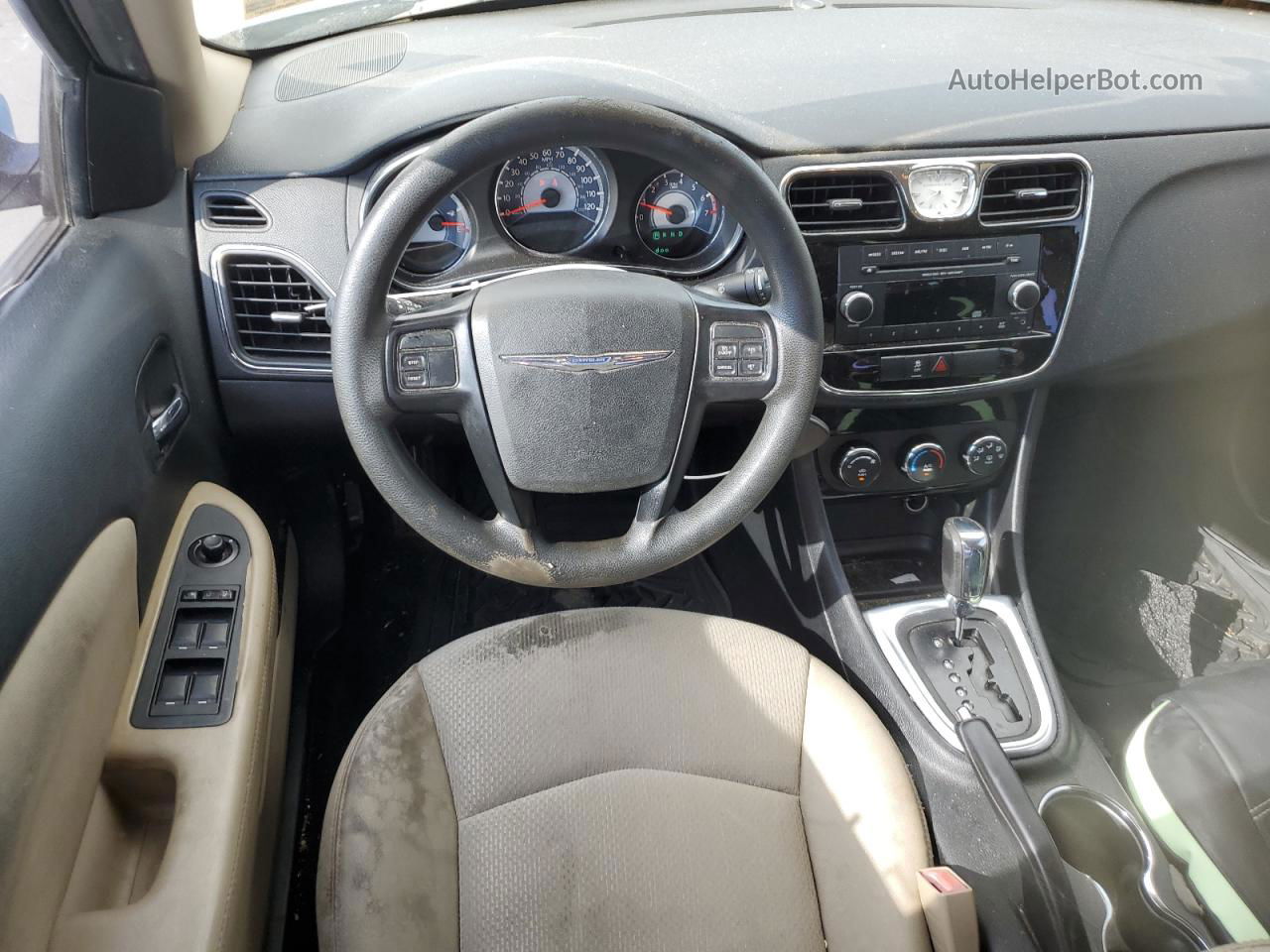 2014 Chrysler 200 Lx Синий vin: 1C3CCBABXEN205064