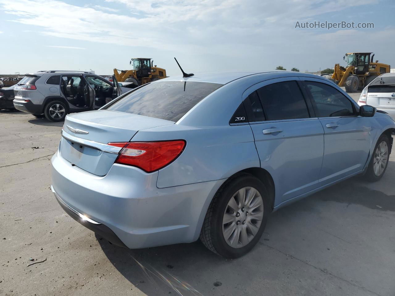 2014 Chrysler 200 Lx Синий vin: 1C3CCBABXEN205064