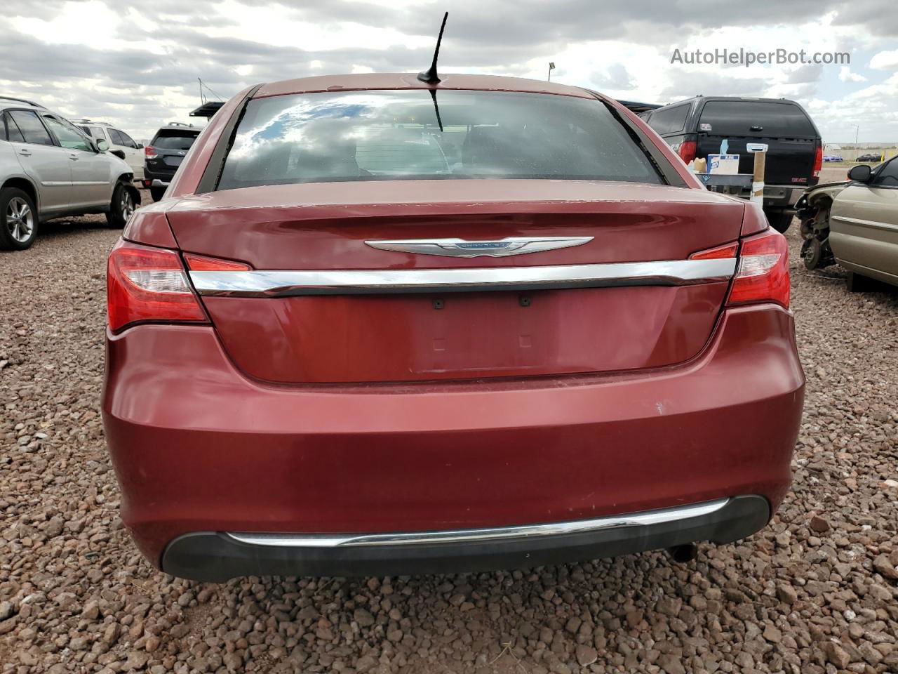 2014 Chrysler 200 Lx Red vin: 1C3CCBABXEN209678