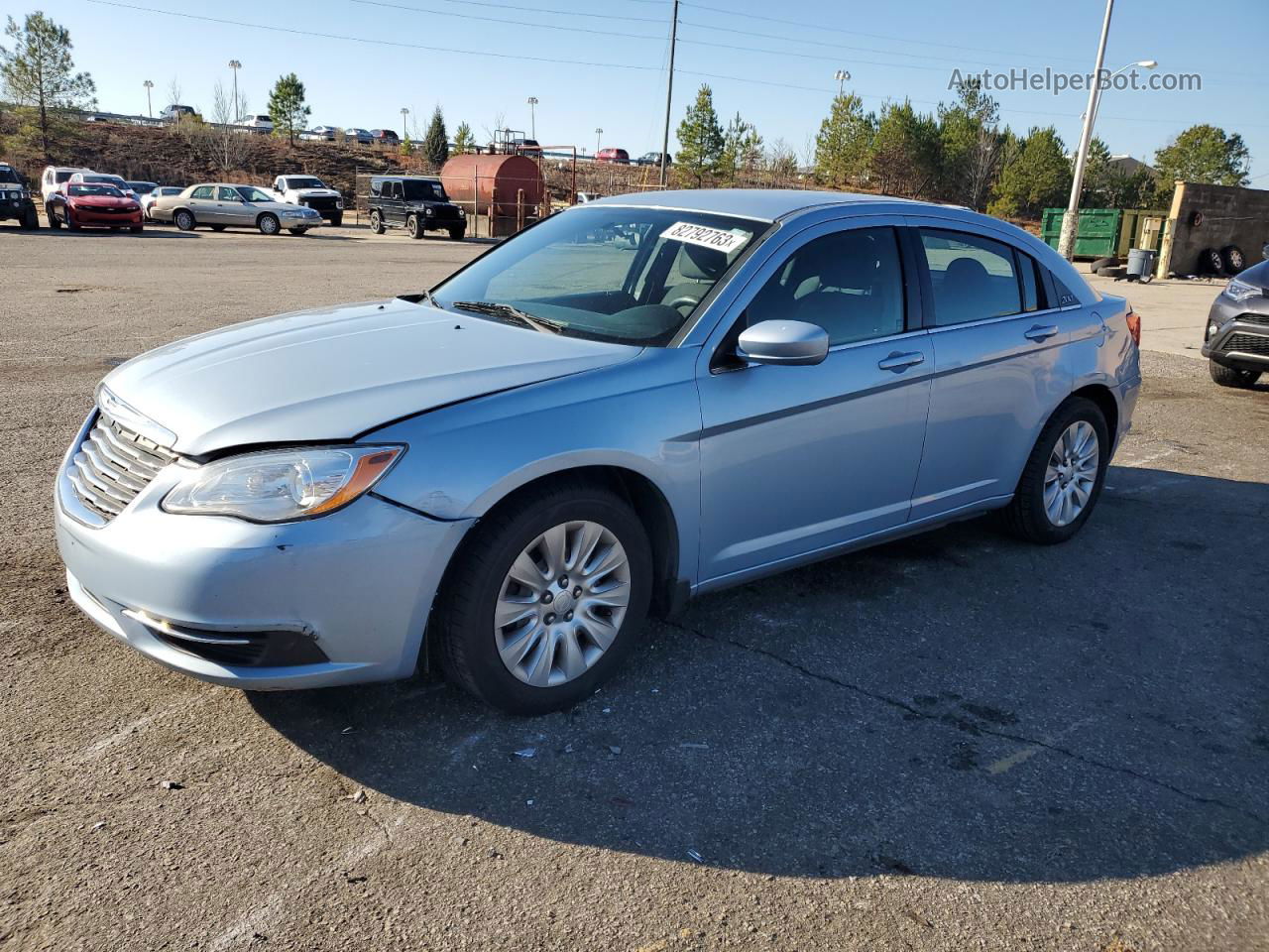 2014 Chrysler 200 Lx Синий vin: 1C3CCBABXEN213942