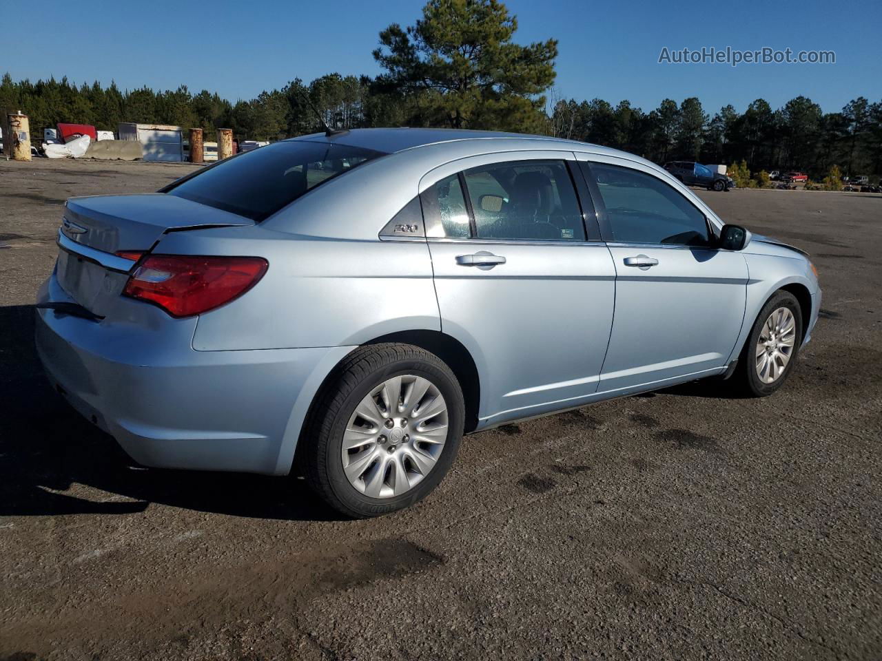 2014 Chrysler 200 Lx Синий vin: 1C3CCBABXEN213942