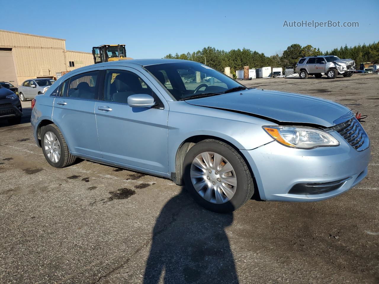 2014 Chrysler 200 Lx Синий vin: 1C3CCBABXEN213942